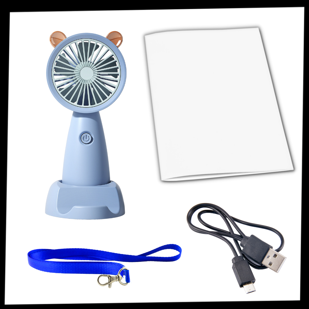 Mini USB Fan with Phone holder