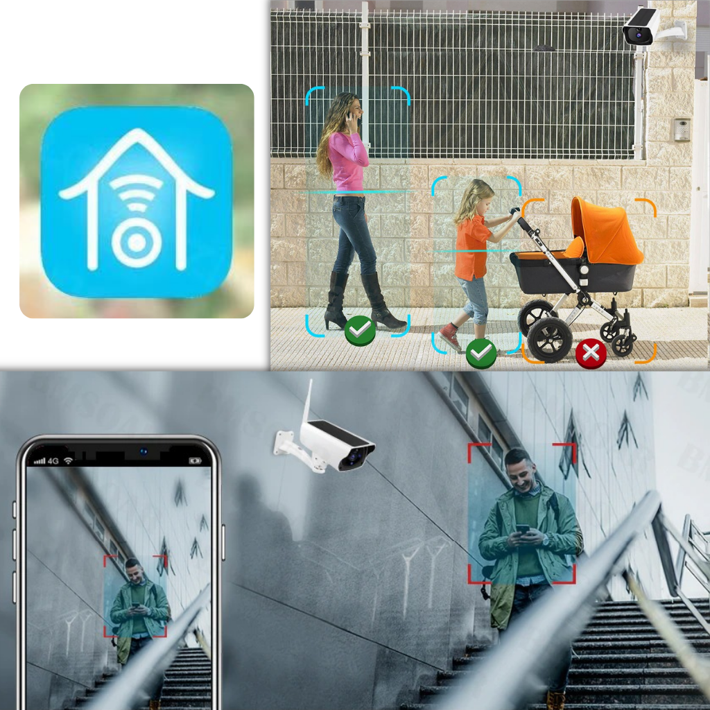 Solar surveillance camera