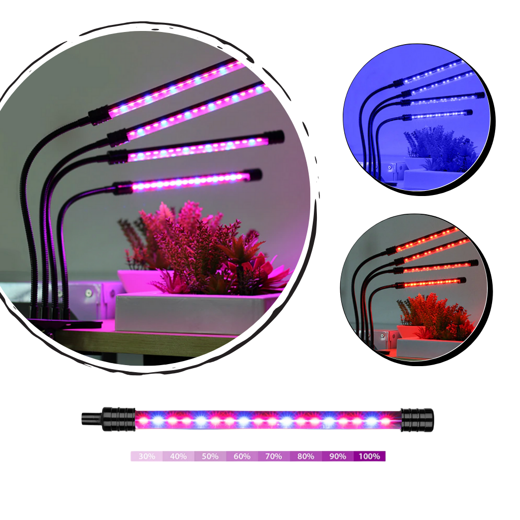 4-Head LED USB Indoor Grow Light