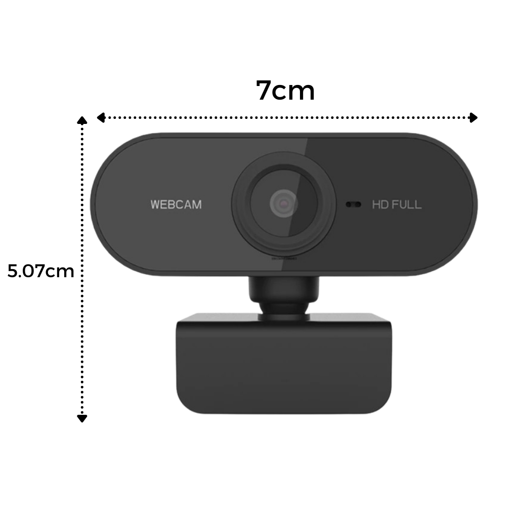 Rotating 1080p HD USB Webcam with Microphone