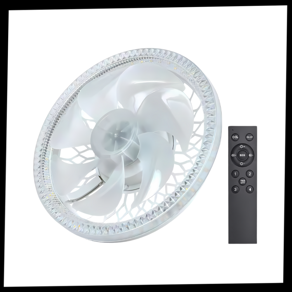 Aesthetic Ceiling Fan With Light And Remote  - Ozerty