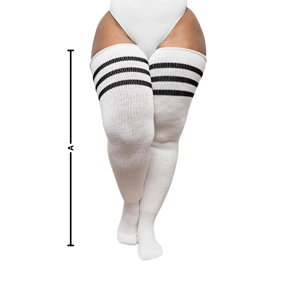 Toe Reinforced Women's Thigh High Socks - Ozerty